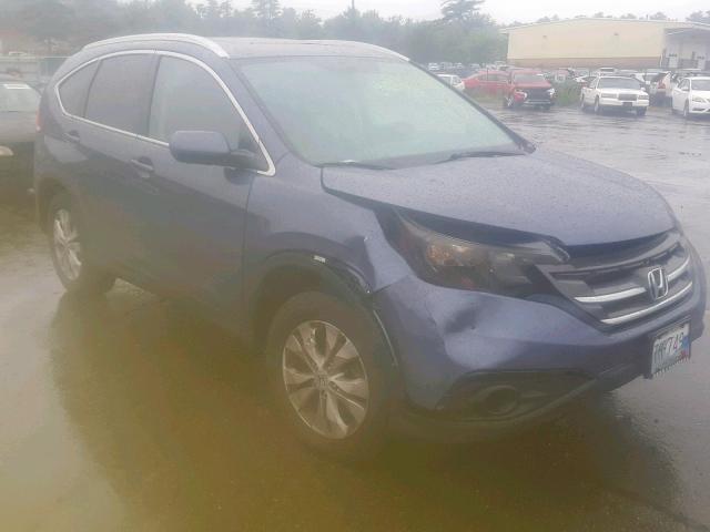 2HKRM4H71DH601091 - 2013 HONDA CR-V EXL BLUE photo 1