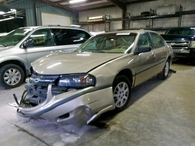 2G1WF52E129178791 - 2002 CHEVROLET IMPALA GOLD photo 2