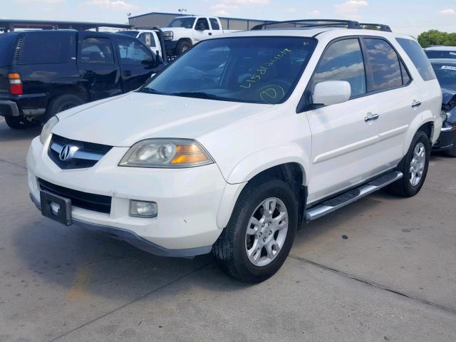 2HNYD18945H502748 - 2005 ACURA MDX TOURIN WHITE photo 2