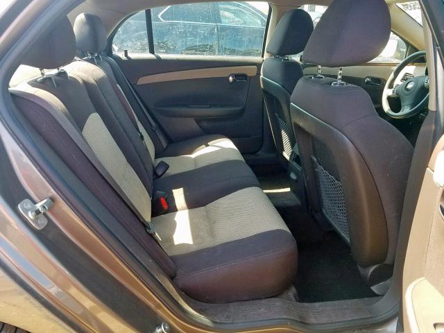 1G1ZC5EB6AF310862 - 2010 CHEVROLET MALIBU 1LT BROWN photo 6