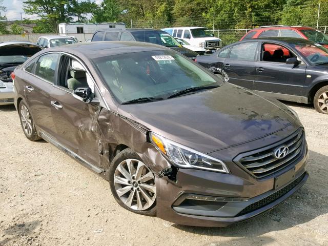 5NPE34AF6GH339950 - 2016 HYUNDAI SONATA SPO GRAY photo 1