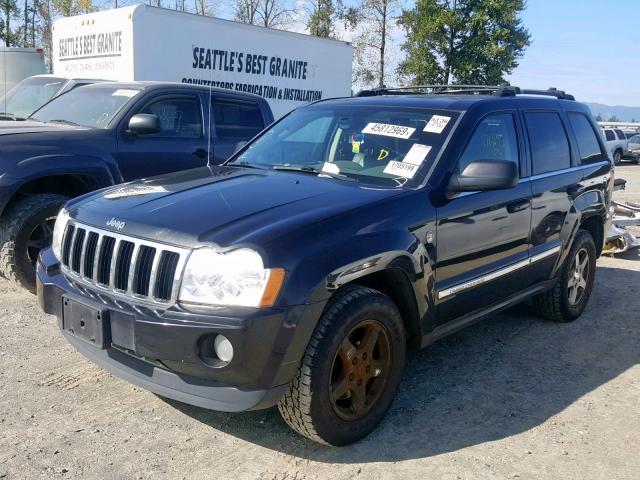 1J4HR58275C640492 - 2005 JEEP GRAND CHER BLACK photo 2