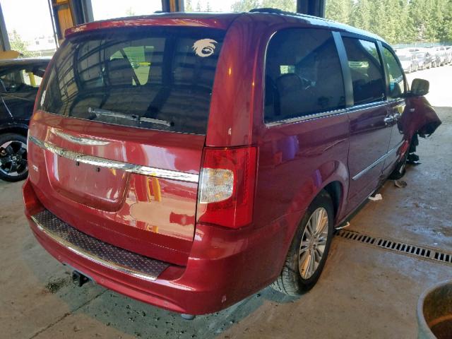 2C4RC1CG4ER239674 - 2014 CHRYSLER TOWN & COU RED photo 4