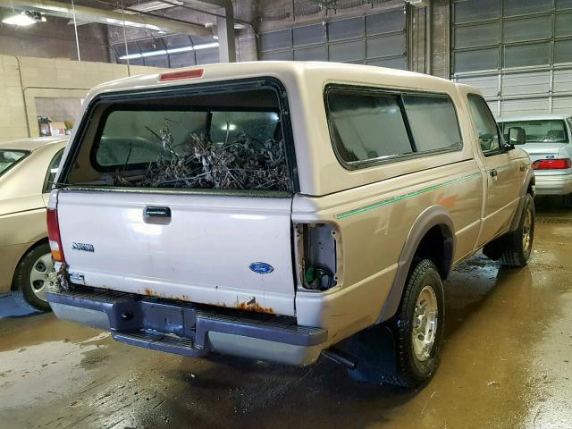 1FTCR11X3VPA55402 - 1997 FORD RANGER TAN photo 4