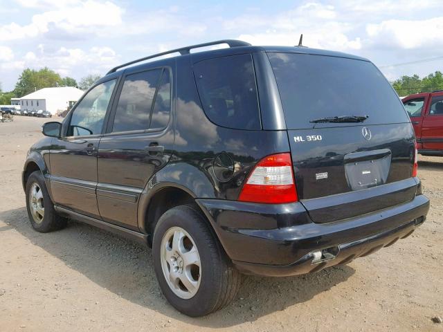 4JGAB57E64A510023 - 2004 MERCEDES-BENZ ML 350 BLACK photo 3