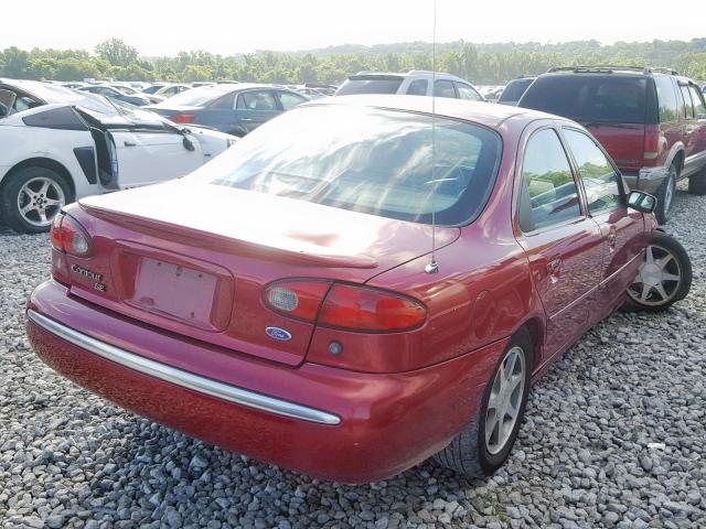 1FALP67L9SK232251 - 1995 FORD CONTOUR SE BURGUNDY photo 4