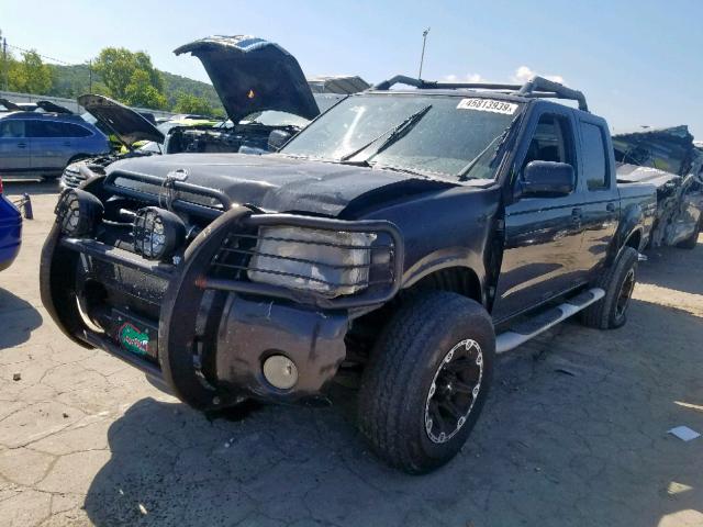 1N6ED27T41C354073 - 2001 NISSAN FRONTIER C BLACK photo 2