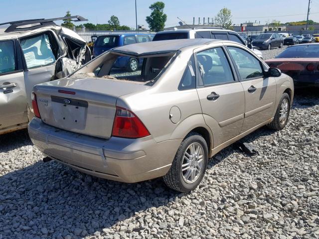 1FAFP34N17W284281 - 2007 FORD FOCUS ZX4 GOLD photo 4