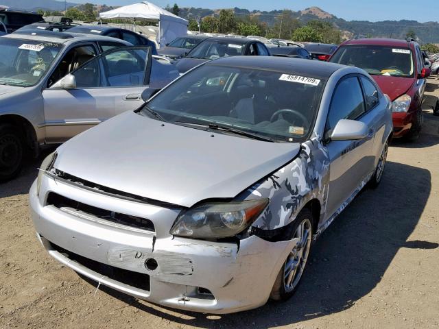 JTKDE167550042502 - 2005 TOYOTA SCION TC SILVER photo 2