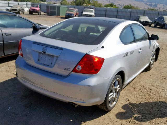 JTKDE167550042502 - 2005 TOYOTA SCION TC SILVER photo 4