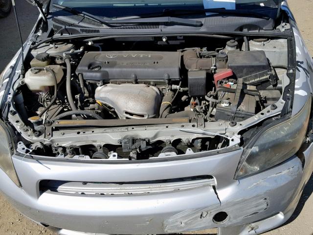 JTKDE167550042502 - 2005 TOYOTA SCION TC SILVER photo 7