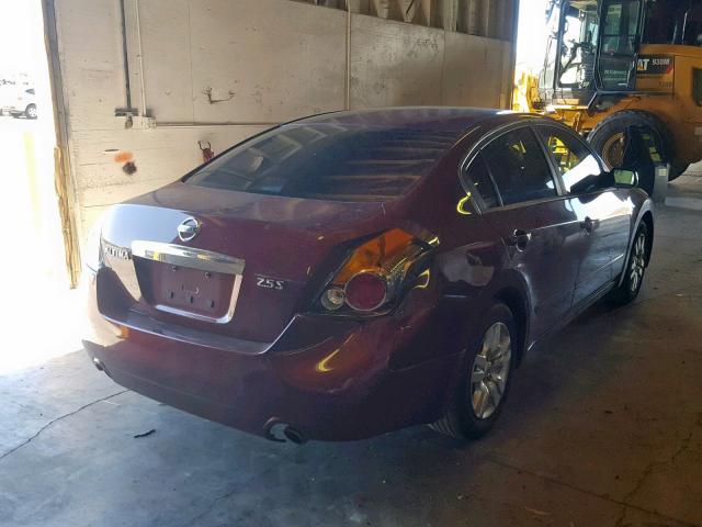 1N4AL2AP4CN509573 - 2012 NISSAN ALTIMA BAS MAROON photo 4