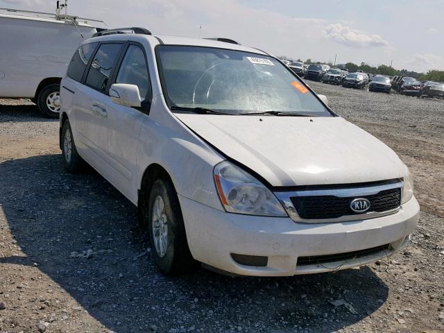 KNDMG4C78C6422340 - 2012 KIA SEDONA LX WHITE photo 1