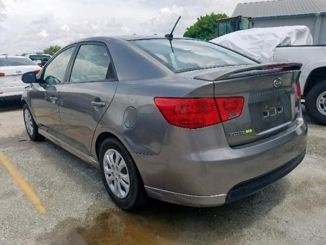 KNAFU4A29C5595022 - 2012 KIA FORTE EX GRAY photo 3