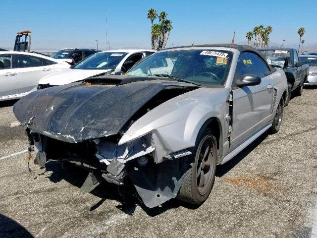 1FAFP45X34F242308 - 2004 FORD MUSTANG GT SILVER photo 2