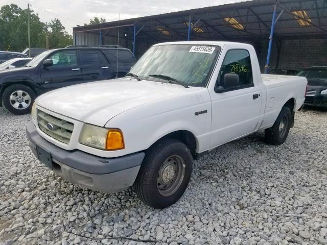 1FTYR10DX3PB39646 - 2003 FORD RANGER WHITE photo 2