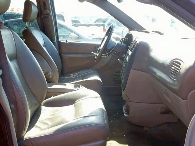 2D4GP54L33R310491 - 2003 DODGE GRAND CARA BURGUNDY photo 5