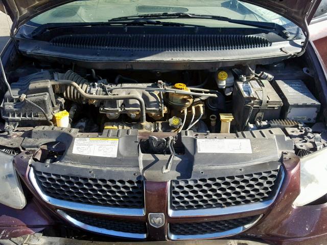 2D4GP54L33R310491 - 2003 DODGE GRAND CARA BURGUNDY photo 7