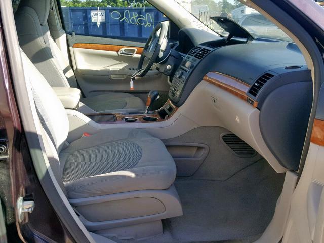 5GZER23718J113511 - 2008 SATURN OUTLOOK XR შავი ფოტო 5