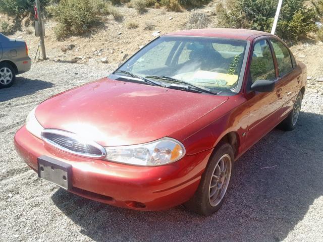 1FAFP66LXYK133932 - 2000 FORD CONTOUR SE RED photo 2