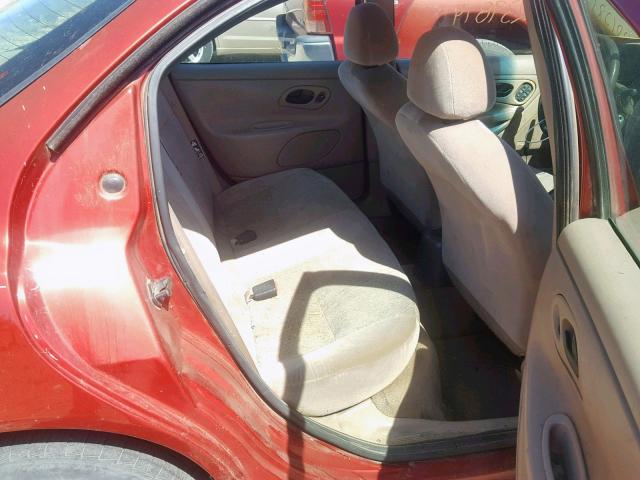 1FAFP66LXYK133932 - 2000 FORD CONTOUR SE RED photo 6