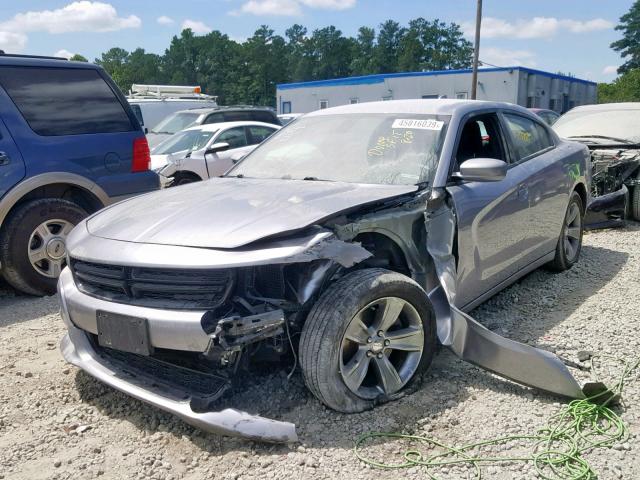 2C3CDXHG6GH185807 - 2016 DODGE CHARGER SX GRAY photo 2