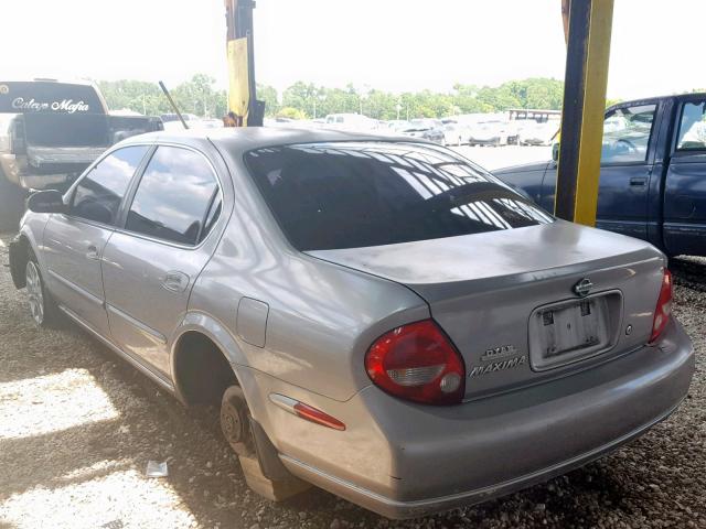 JN1CA31D11T817509 - 2001 NISSAN MAXIMA GXE GRAY photo 3