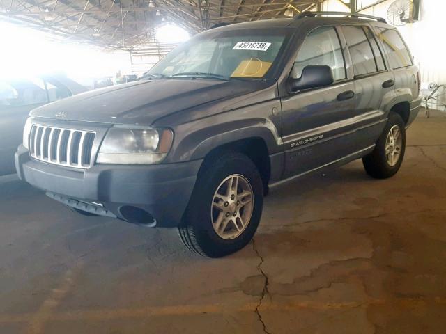 1J4GW48S94C273592 - 2004 JEEP GRAND CHER GRAY photo 2