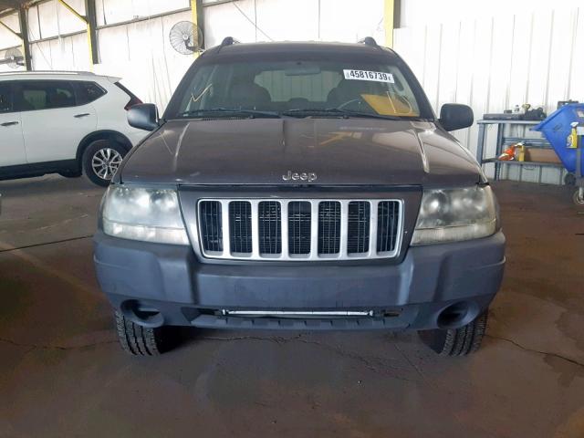 1J4GW48S94C273592 - 2004 JEEP GRAND CHER GRAY photo 9