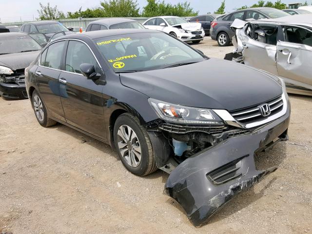 1HGCR2F30EA207944 - 2014 HONDA ACCORD LX BLACK photo 1