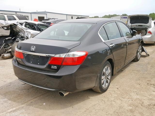 1HGCR2F30EA207944 - 2014 HONDA ACCORD LX BLACK photo 4