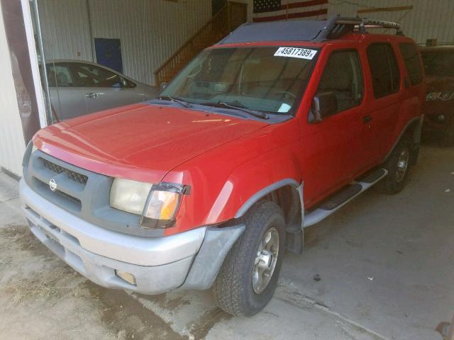 5N1ED28Y91C504591 - 2001 NISSAN XTERRA XE RED photo 2