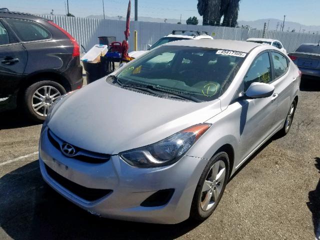 KMHDH4AE5DU814067 - 2013 HYUNDAI ELANTRA GL SILVER photo 2