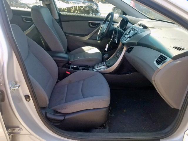 KMHDH4AE5DU814067 - 2013 HYUNDAI ELANTRA GL SILVER photo 5