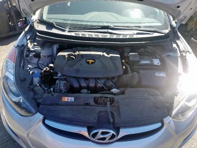 KMHDH4AE5DU814067 - 2013 HYUNDAI ELANTRA GL SILVER photo 7