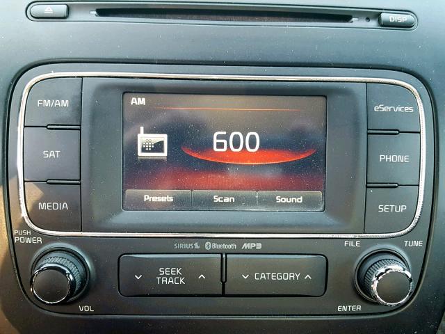 KNAFX4A82E5070799 - 2014 KIA FORTE EX BLACK photo 9