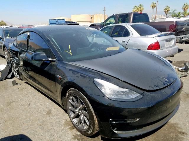 5YJ3E1EB8KF364508 - 2019 TESLA MODEL 3 BLACK photo 1