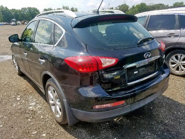 JNKAJ09F89M951236 - 2009 INFINITI EX35 BASE BLACK photo 3
