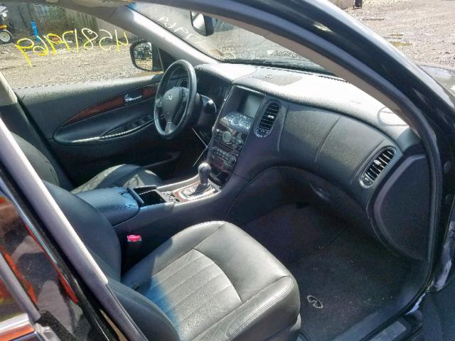 JNKAJ09F89M951236 - 2009 INFINITI EX35 BASE BLACK photo 5