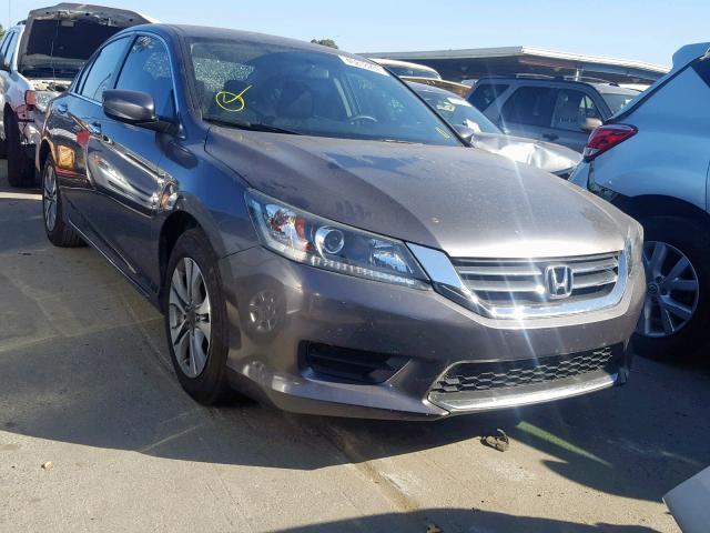 1HGCR2F32FA104865 - 2015 HONDA ACCORD LX GRAY photo 1