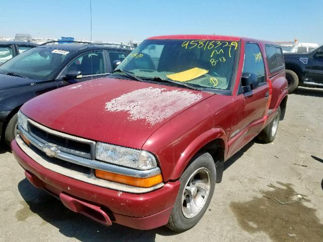 1GCCS1450Y8269034 - 2000 CHEVROLET S TRUCK S1 RED photo 2