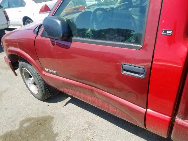 1GCCS1450Y8269034 - 2000 CHEVROLET S TRUCK S1 RED photo 9