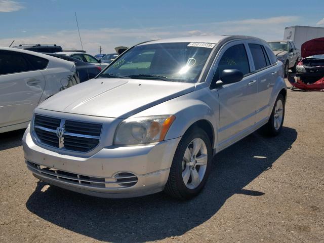 1B3CB4HA9AD552605 - 2010 DODGE CALIBER SX SILVER photo 2