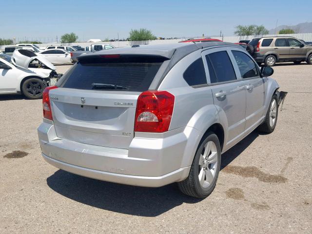 1B3CB4HA9AD552605 - 2010 DODGE CALIBER SX SILVER photo 4