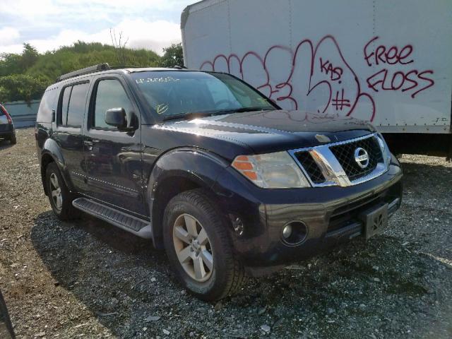 5N1AR18B68C660751 - 2008 NISSAN PATHFINDER BLACK photo 1