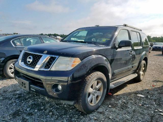 5N1AR18B68C660751 - 2008 NISSAN PATHFINDER BLACK photo 2