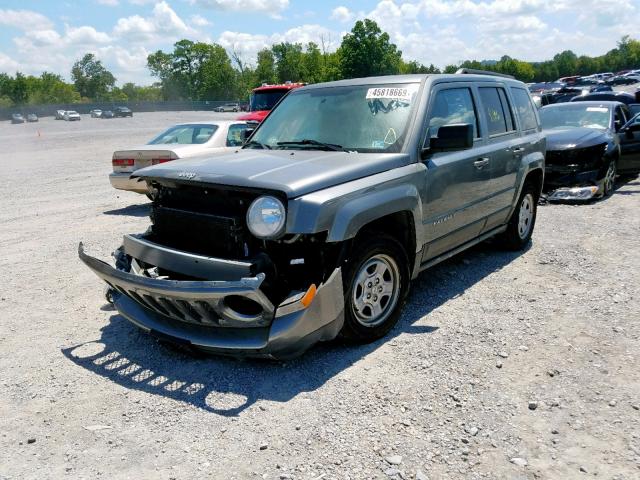 1C4NJPBA5ED575213 - 2014 JEEP PATRIOT SP GRAY photo 2