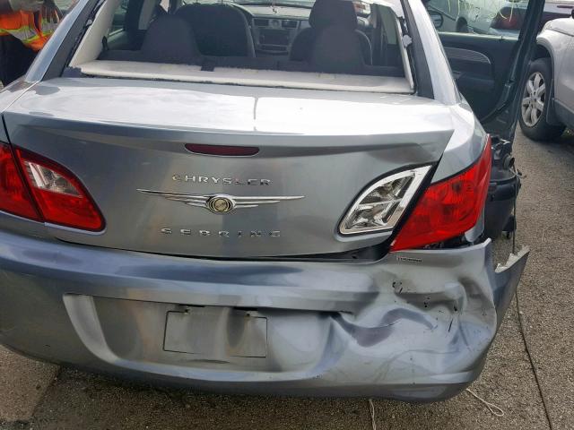 1C3LC46B39N558305 - 2009 CHRYSLER SEBRING LX GRAY photo 9