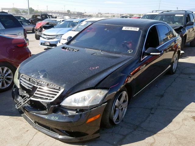 WDDNG71X58A166953 - 2008 MERCEDES-BENZ S 550 BLACK photo 2