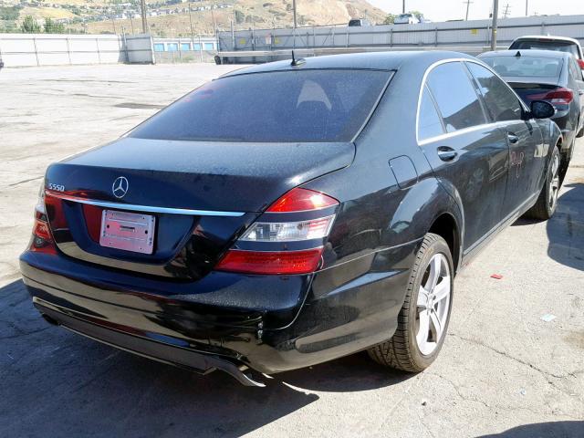 WDDNG71X58A166953 - 2008 MERCEDES-BENZ S 550 BLACK photo 4